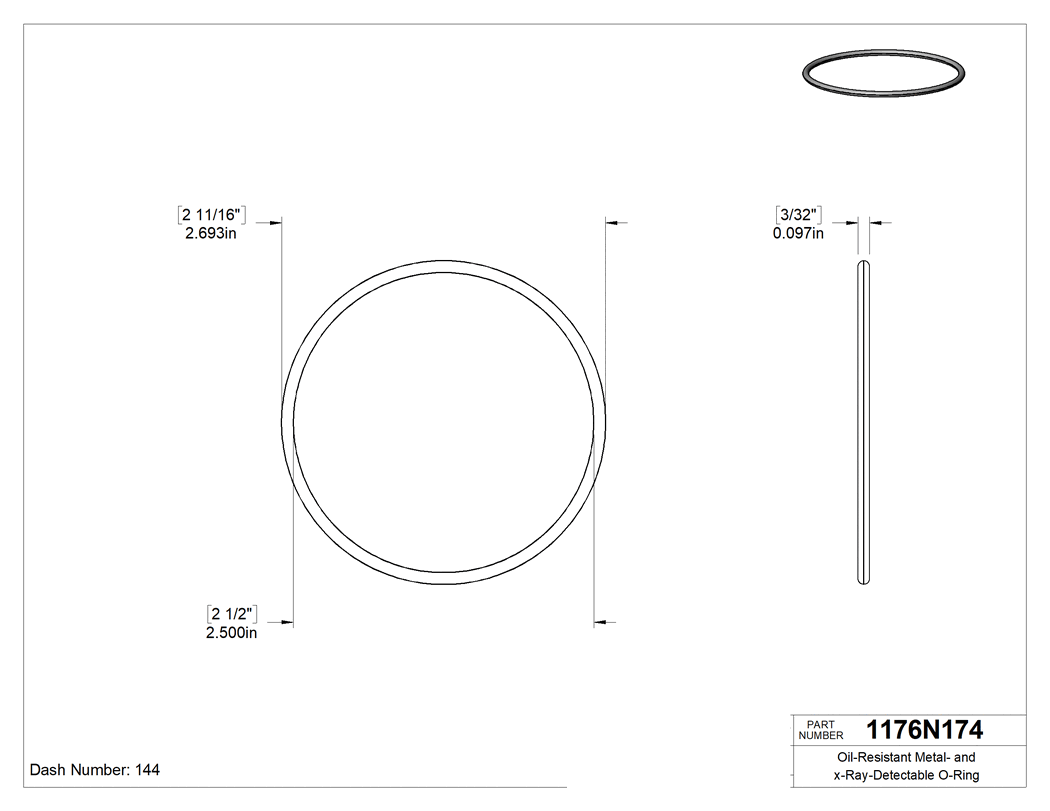Technical drawing - 1176N174